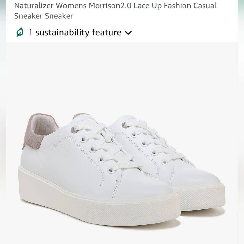 Brand New Naturalizer Women's Morrison 2.0 Lace Up Casual Sneaker Shoes 9.5 W - Picture 8 of 8